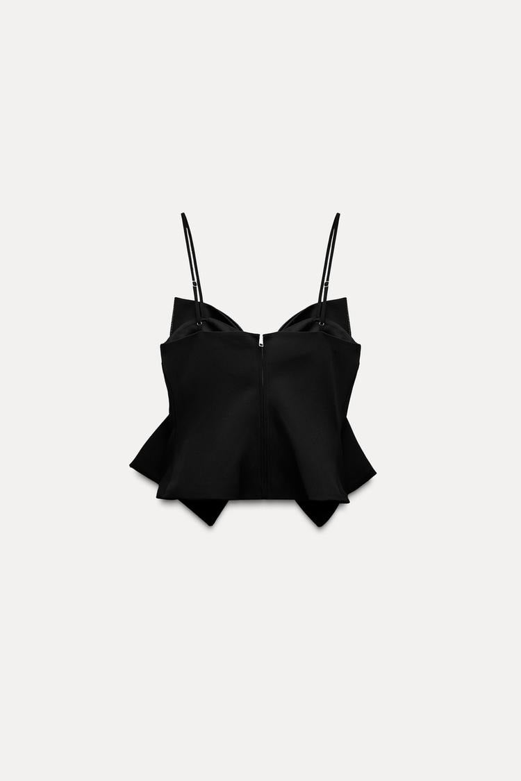 Ever London |w Sparkled Bow Crop Top