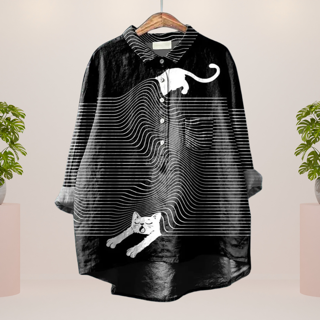 Lily | Trendy fashionable print art shirt