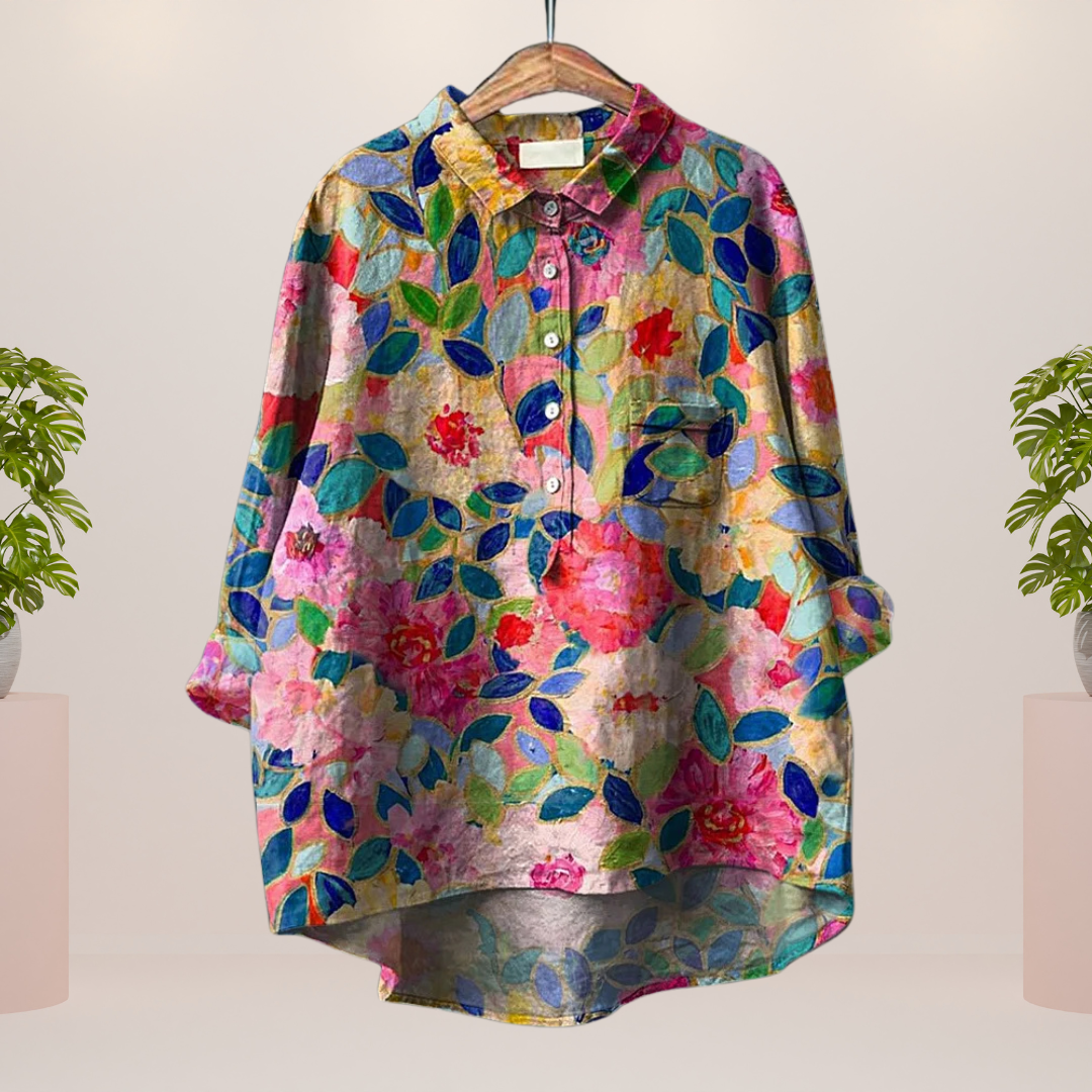 Lily | Trendy fashionable print art shirt