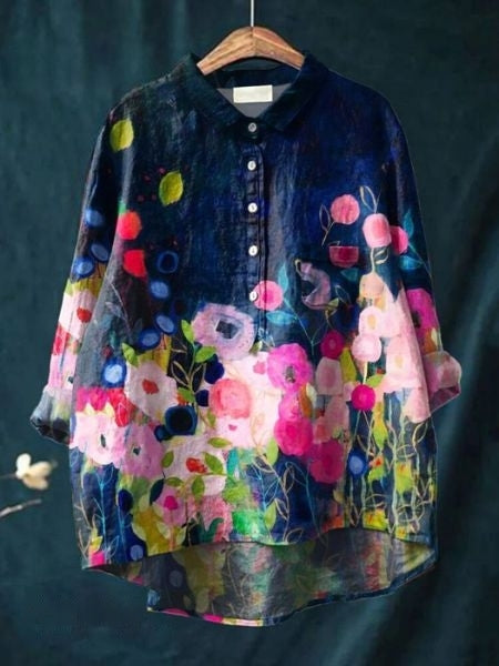 Olivia - Floral print blouse