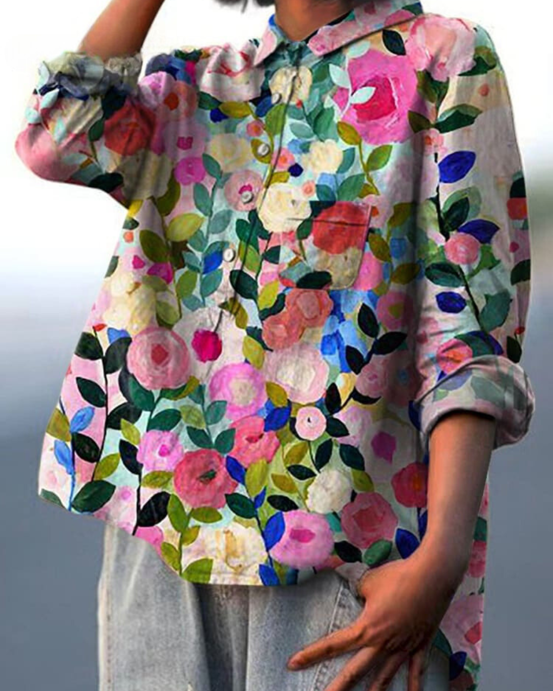 Olivia - Floral print blouse