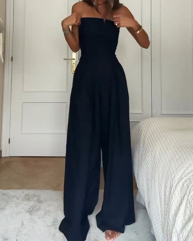 Isabella™ | Elegant off-the-shoulder jumpsuit