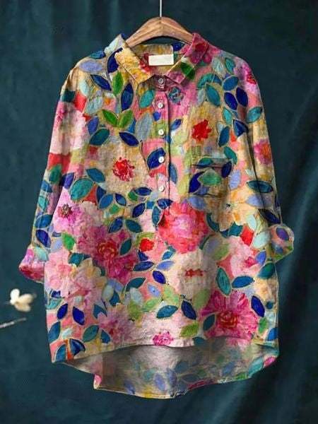 Olivia - Floral print blouse