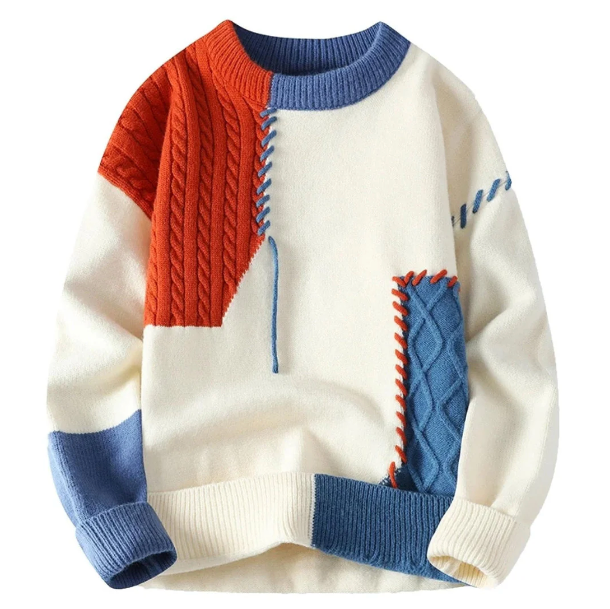 James | Sweater with Patchwork