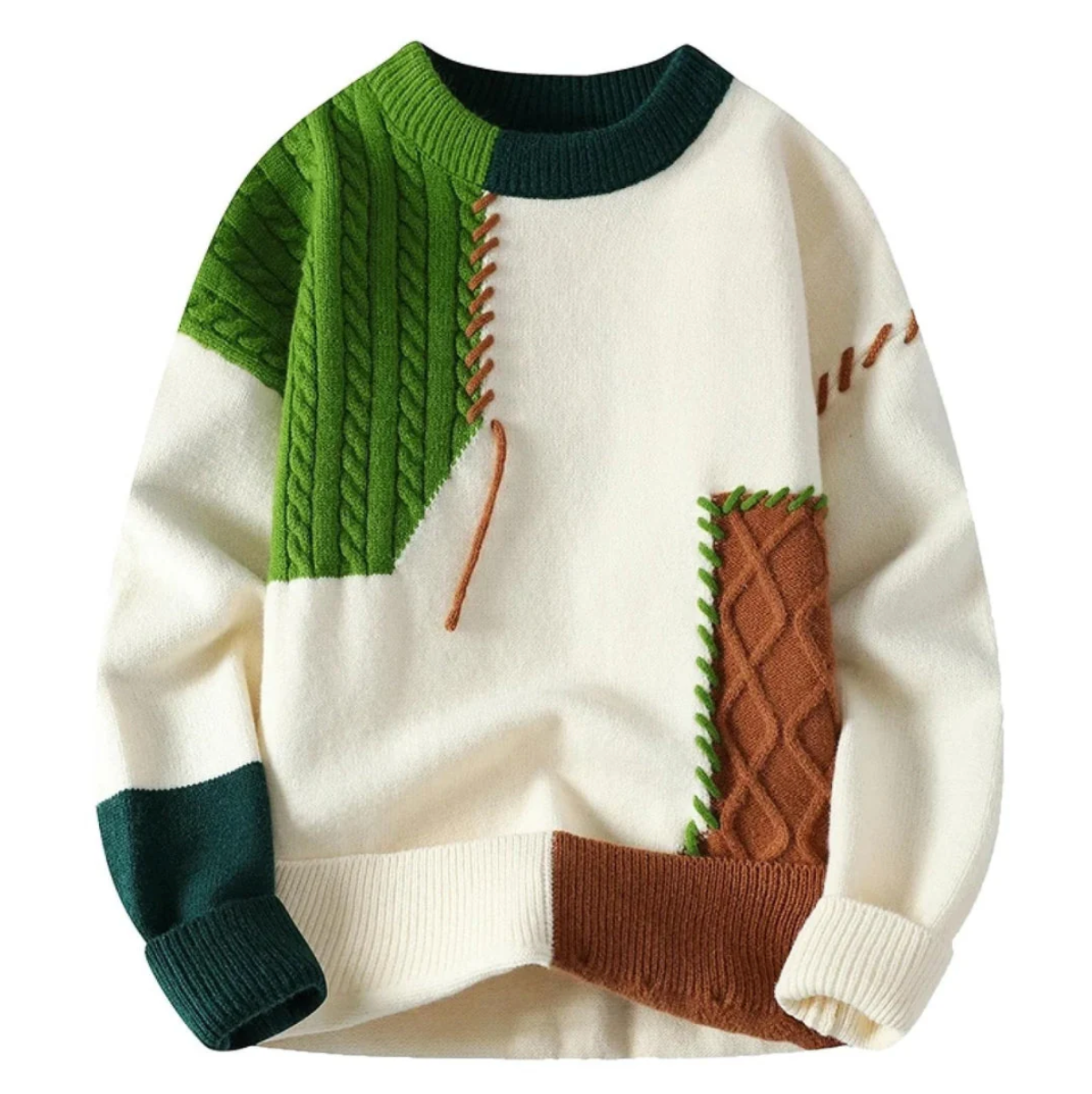 James | Sweater with Patchwork