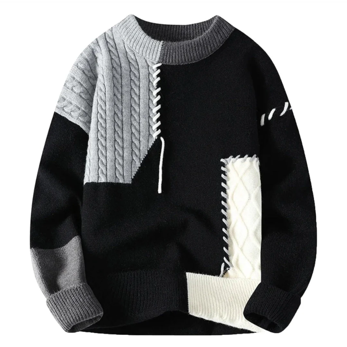 James | Sweater with Patchwork