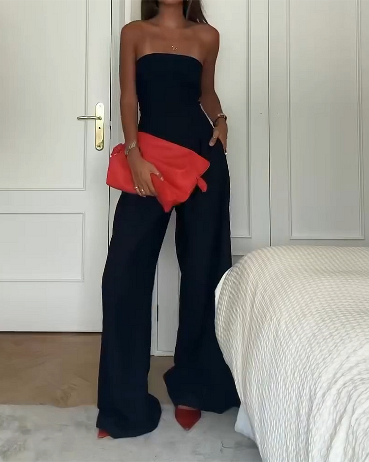 Isabella™ | Elegant off-the-shoulder jumpsuit