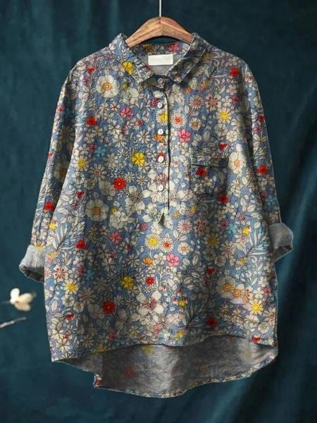 Olivia - Floral print blouse